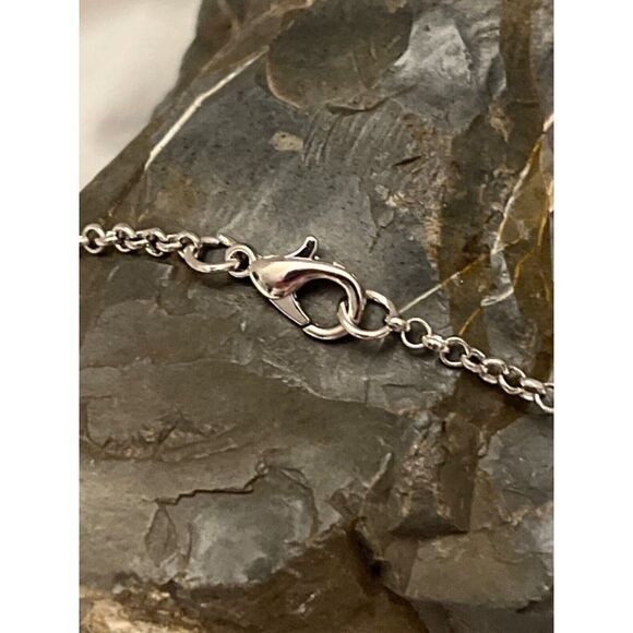 EASTER SILVER BUNNY RABBIT Locket Necklace JEWELRY Pendant PHOTO Picture Wife - Picture 5 of 6